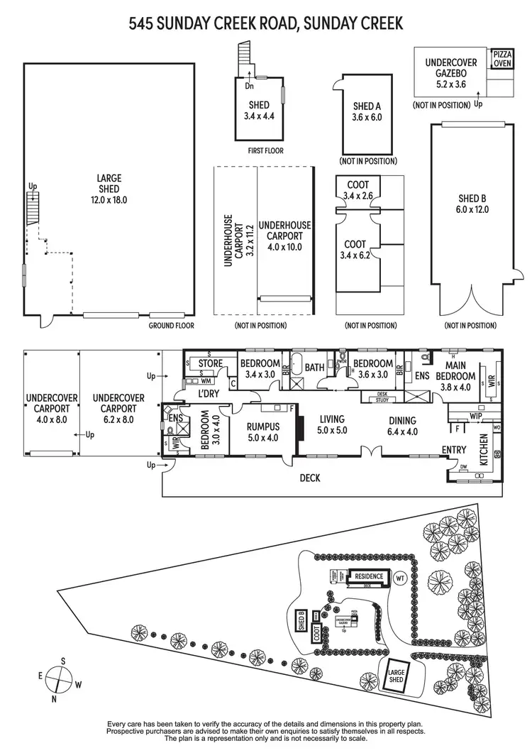 Floorplan of Homely house listing, 545 Sunday Creek Road, Sunday Creek VIC 3658