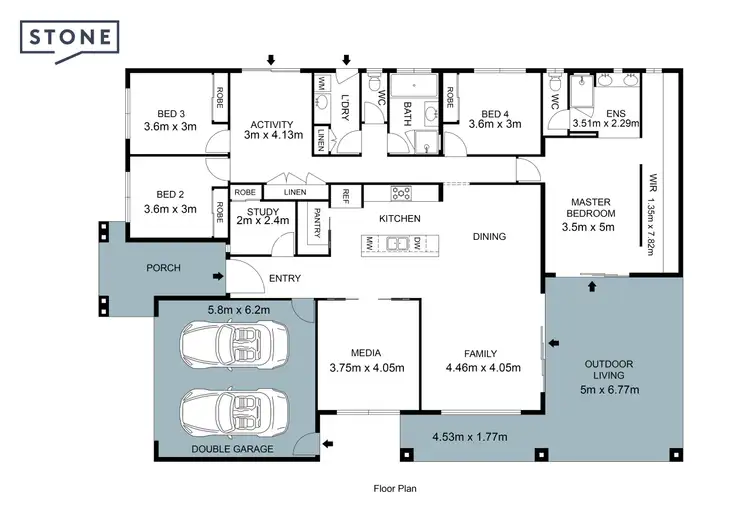 Floorplan of Homely house listing, 5 Tullamore Drive, Dayboro QLD 4521