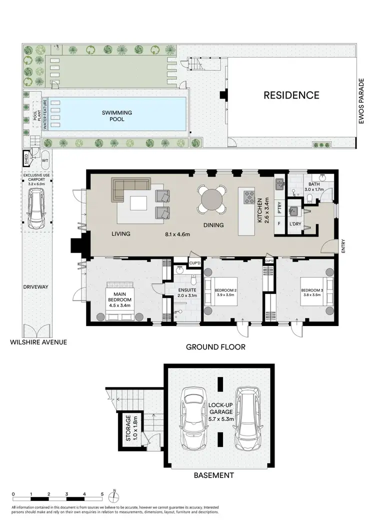 Floorplan of Homely villa listing, 1/103 Ewos Parade, Cronulla NSW 2230