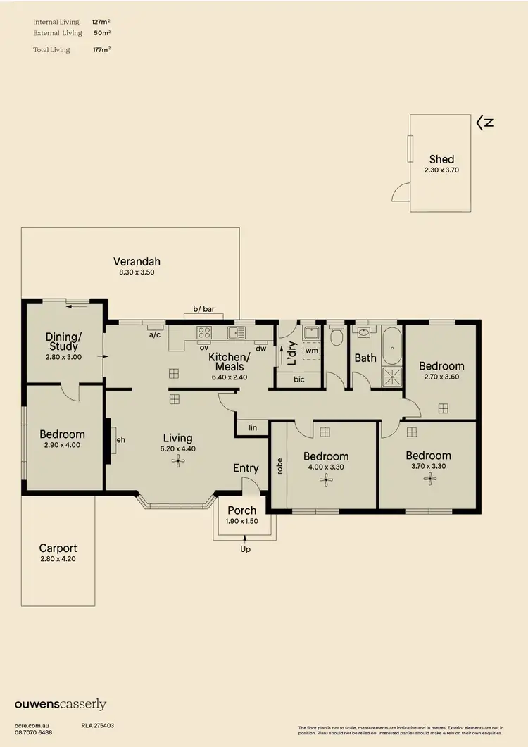 Floorplan of Homely house listing, 23 Littler Drive, Fairview Park SA 5126