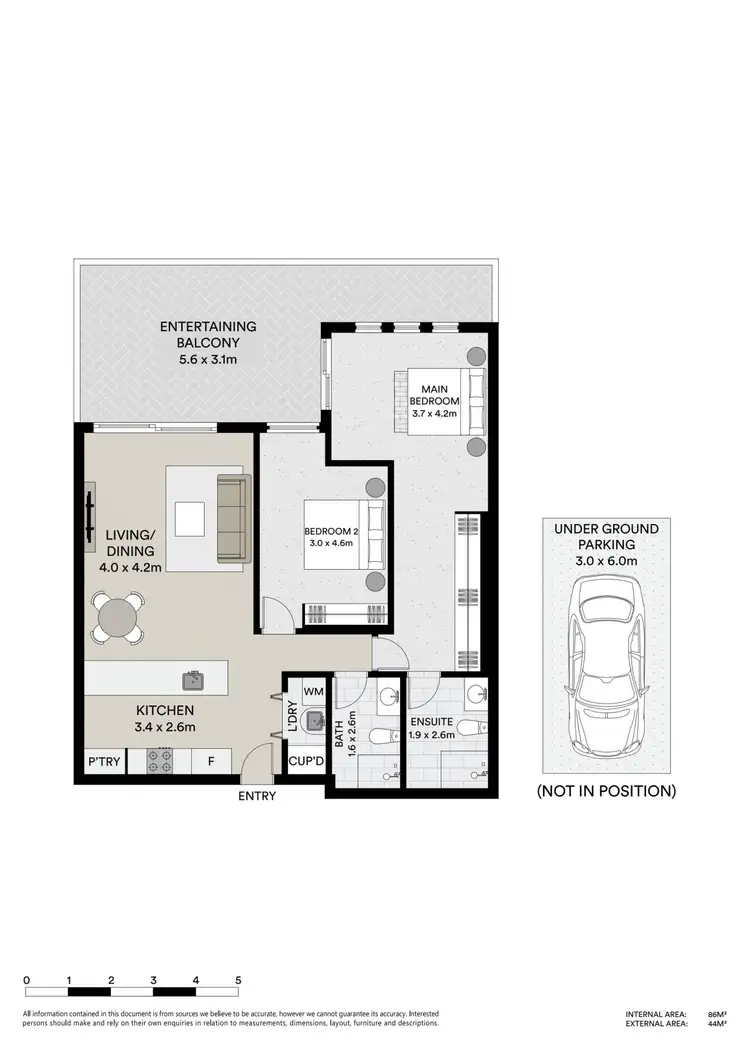 Floorplan of Homely apartment listing, 102/8 Kendall Street, Gosford NSW 2250