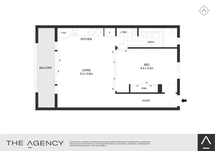 Floorplan of Homely apartment listing, 2/38-50 Mary Street, Surry Hills NSW 2010