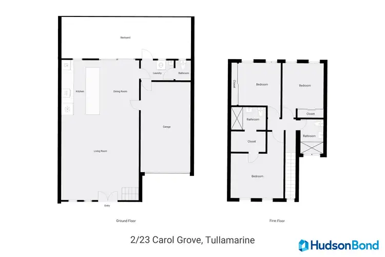 Floorplan of Homely townhouse listing, 2/23 Carol Grove, Tullamarine VIC 3043