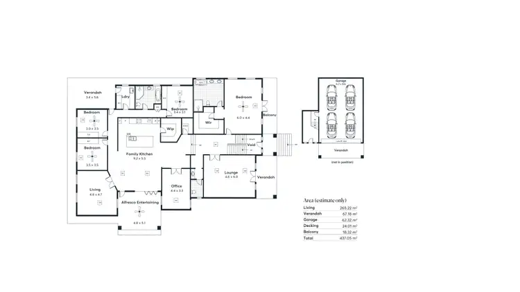 Floorplan of Homely house listing, 24 Highfield Drive, Craigburn Farm SA 5051