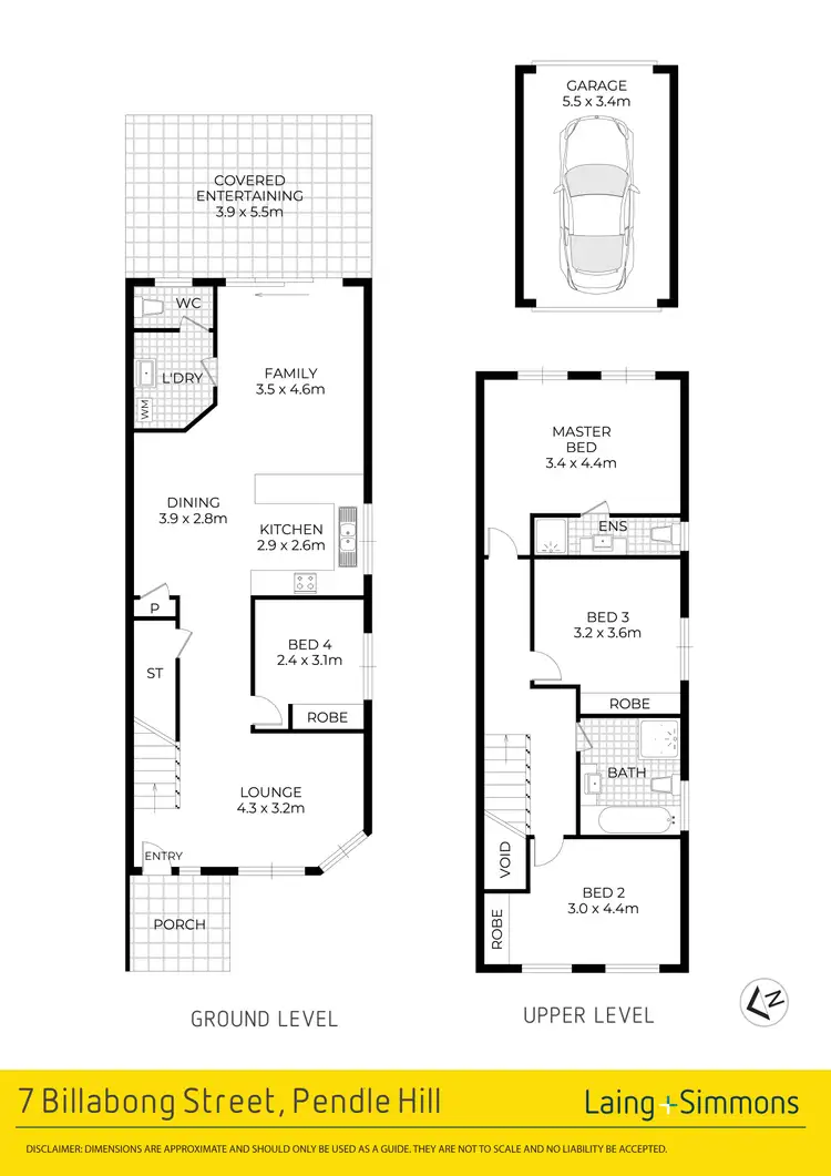 Floorplan of Homely semi-detached listing, 7 + 7a Billabong Street, Pendle Hill NSW 2145