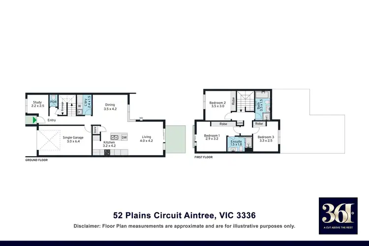 Floorplan of Homely townhouse listing, 52 Plains Circuit, Aintree VIC 3336