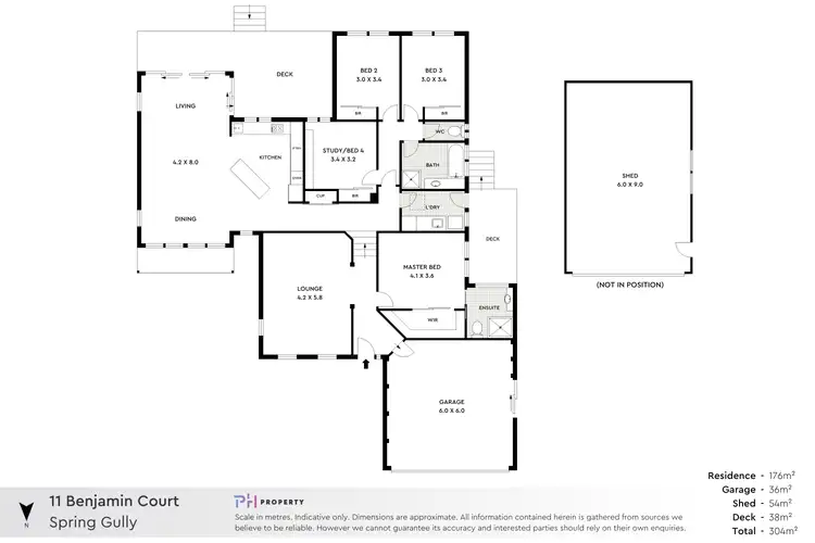 Floorplan of Homely house listing, 11 Benjamin Court, Spring Gully VIC 3550