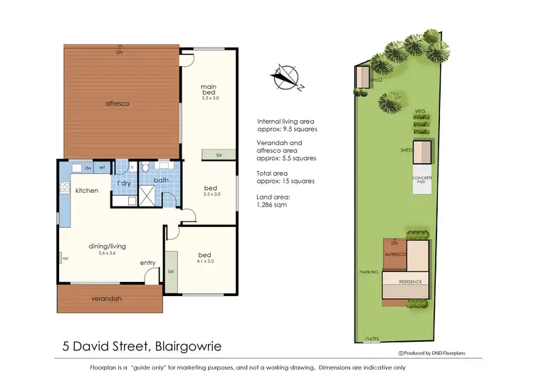 Floorplan of Homely house listing, 5 David Street, Blairgowrie VIC 3942