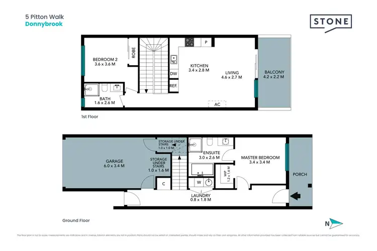 Floorplan of Homely townhouse listing, 5 Pitton Walk, Donnybrook VIC 3064
