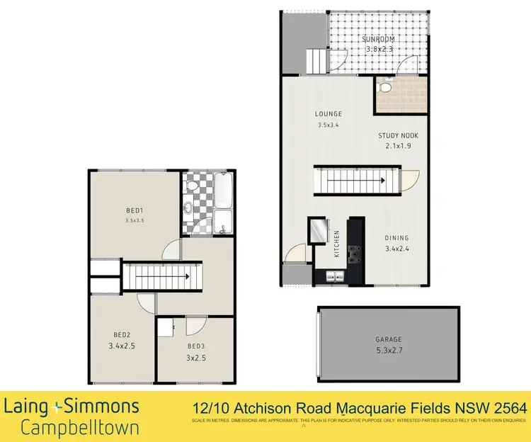 Floorplan of Homely unit listing, 12/10 Atchison Road, Macquarie Fields NSW 2564
