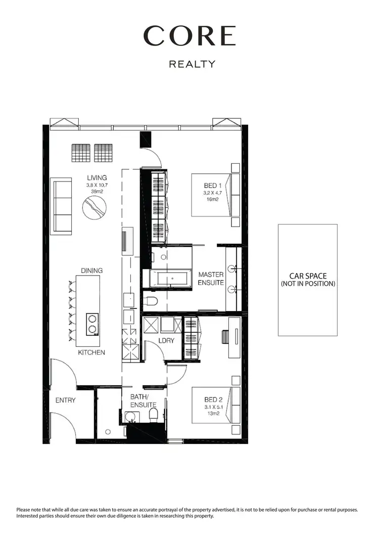Floorplan of Homely apartment listing, 1103/8 Kavanagh Street, Southbank VIC 3006