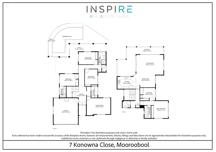 Floorplan of Homely house listing, 7 Konowna Close, Mooroobool QLD 4870
