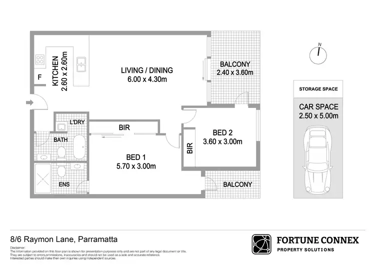Floorplan of Homely apartment listing, 8/6 Raymond Lane, Parramatta NSW 2150