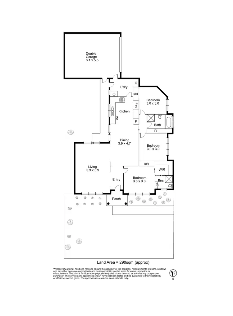 Floorplan of Homely townhouse listing, 1/14 Harcourt Street, Ashwood VIC 3147