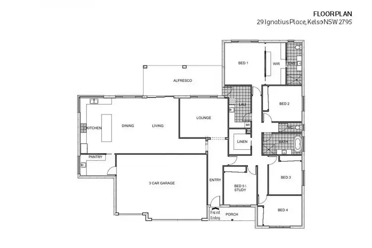 Floorplan of Homely house listing, 29 Ignatius Place, Kelso NSW 2795