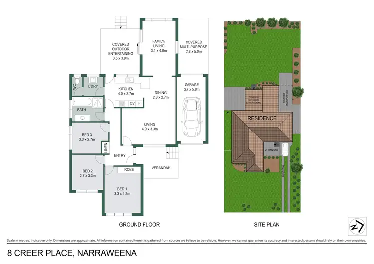 Floorplan of Homely house listing, 8 Creer Place, Narraweena NSW 2099