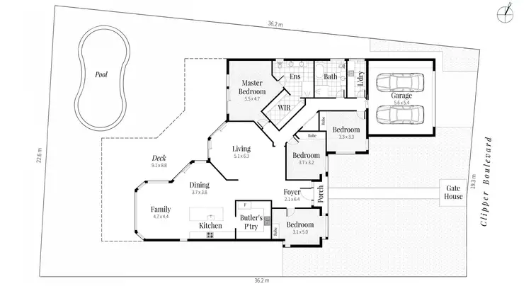 Floorplan of Homely house listing, 32 Clipper Boulevard, Clear Island Waters QLD 4226