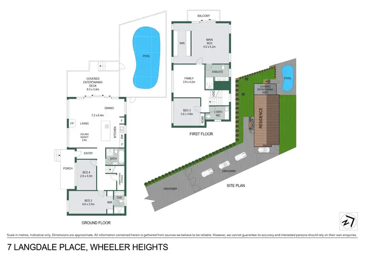 Floorplan of Homely house listing, 7 Langdale Place, Wheeler Heights NSW 2097