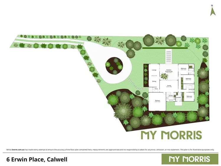 Floorplan of Homely house listing, 6 Erwin Place, Calwell ACT 2905