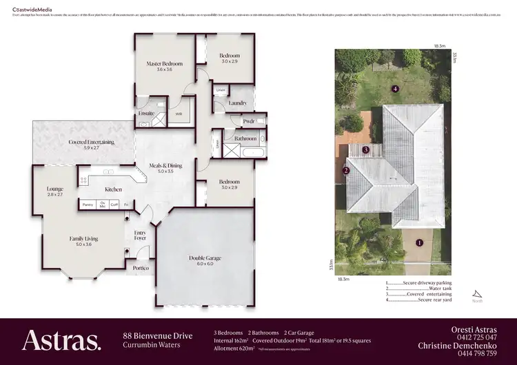 Floorplan of Homely house listing, 88 Bienvenue Drive, Currumbin Waters QLD 4223