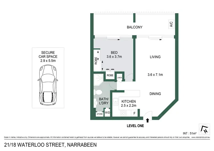 Floorplan of Homely apartment listing, 21/18-20 Waterloo Street, Narrabeen NSW 2101