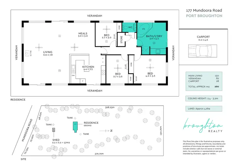 Floorplan of Homely house listing, 177 Mundoora Road, Port Broughton SA 5522