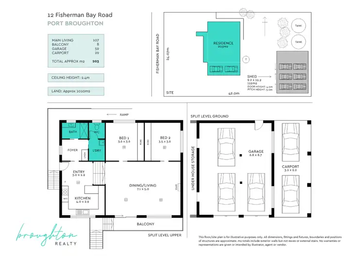 Floorplan of Homely house listing, 12 Fisherman Bay Road, Port Broughton SA 5522
