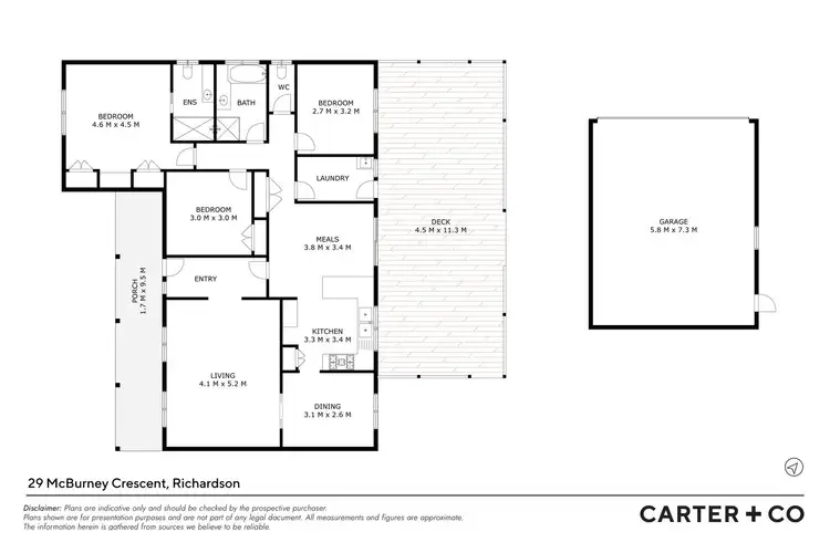 Floorplan of Homely house listing, 29 McBurney Crescent, Richardson ACT 2905