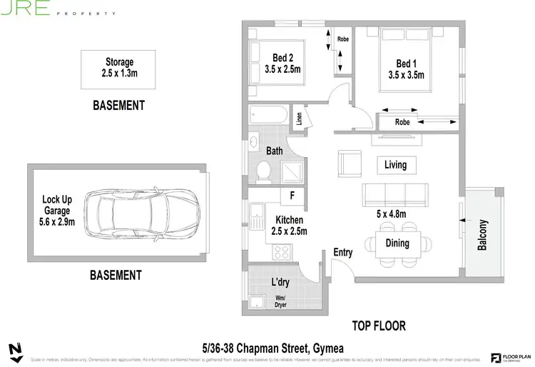 Floorplan of Homely apartment listing, 5/38-40 Chapman Street, Gymea NSW 2227