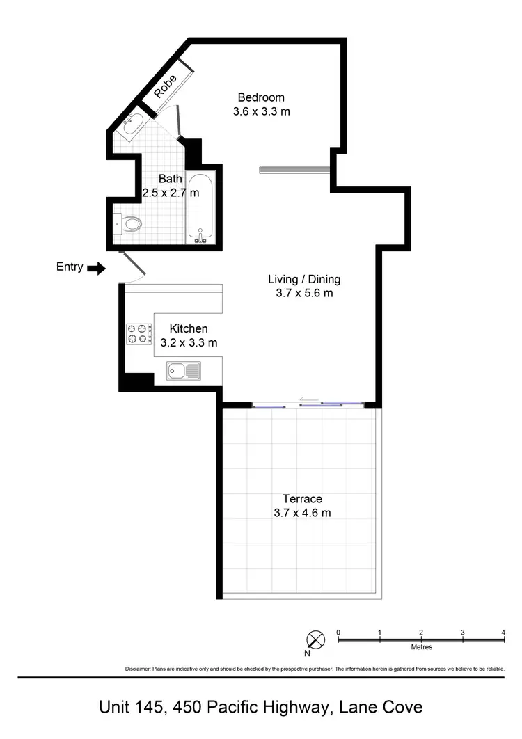 Floorplan of Homely apartment listing, 145/450 Pacific Highway, Lane Cove NSW 2066