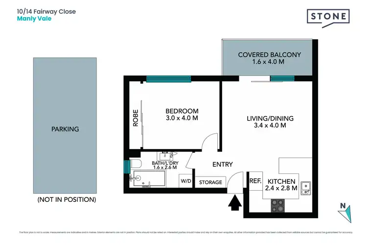 Floorplan of Homely unit listing, 10/14 Fairway Close, Manly Vale NSW 2093