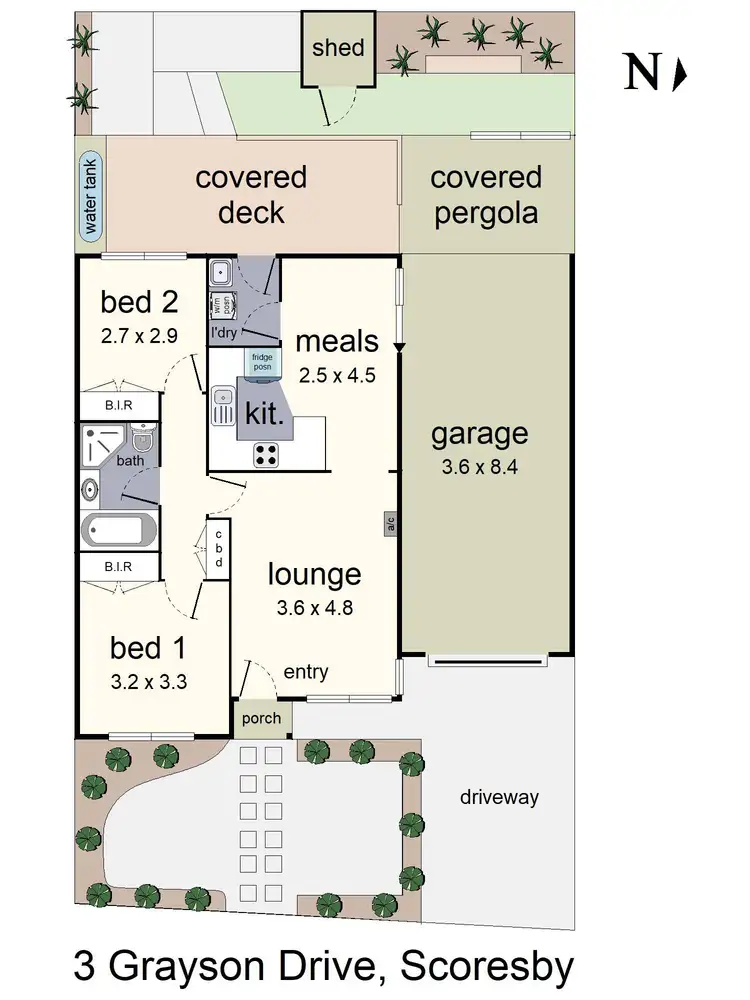 Floorplan of Homely house listing, 3 Grayson Drive, Scoresby VIC 3179