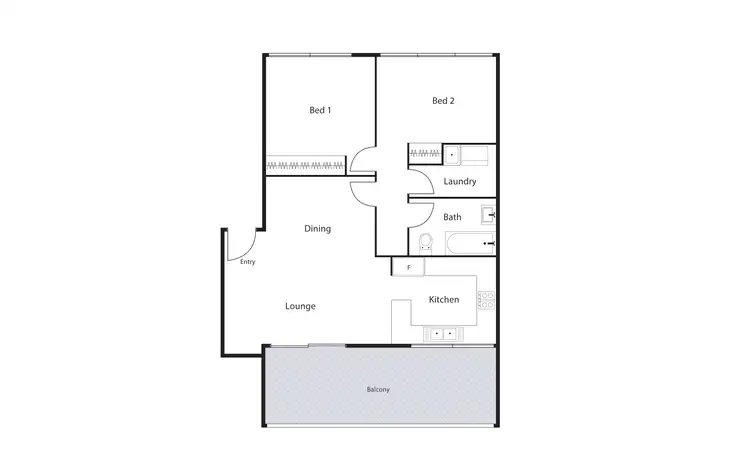 Floorplan of Homely unit listing, 58/7 Medley Street, Chifley ACT 2606