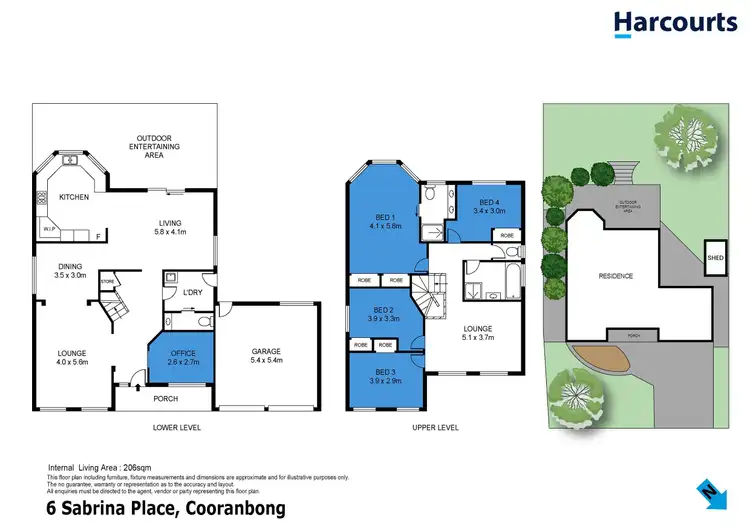 Floorplan of Homely house listing, 6 Sabrina Place, Cooranbong NSW 2265