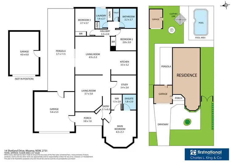 Floorplan of Homely house listing, 14 Shetland Drive, Moama NSW 2731