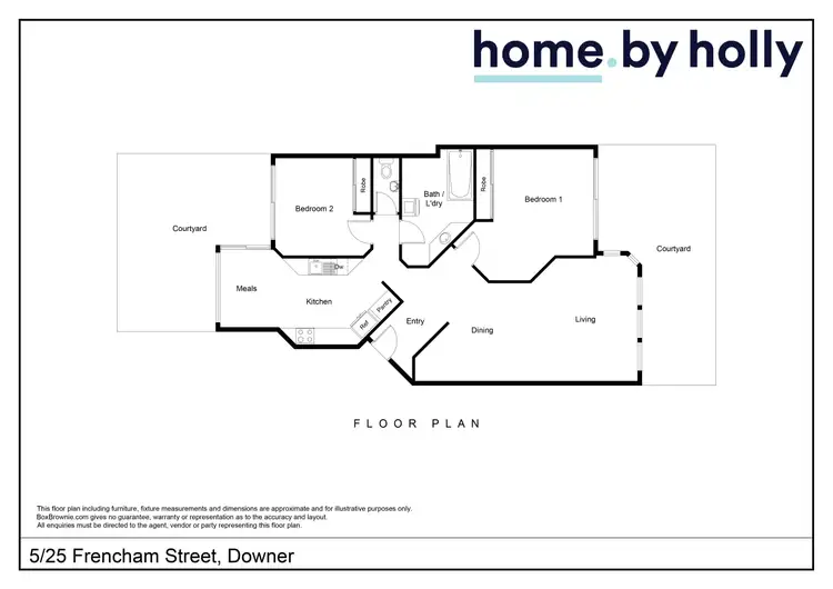 Floorplan of Homely unit listing, 5/25 Frencham Street, Downer ACT 2602