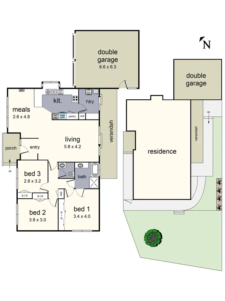 Floorplan of Homely unit listing, 1/11 Meadow Road, Croydon North VIC 3136