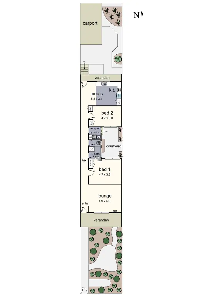 Floorplan of Homely unit listing, 2/25 Hereford Road, Mount Evelyn VIC 3796