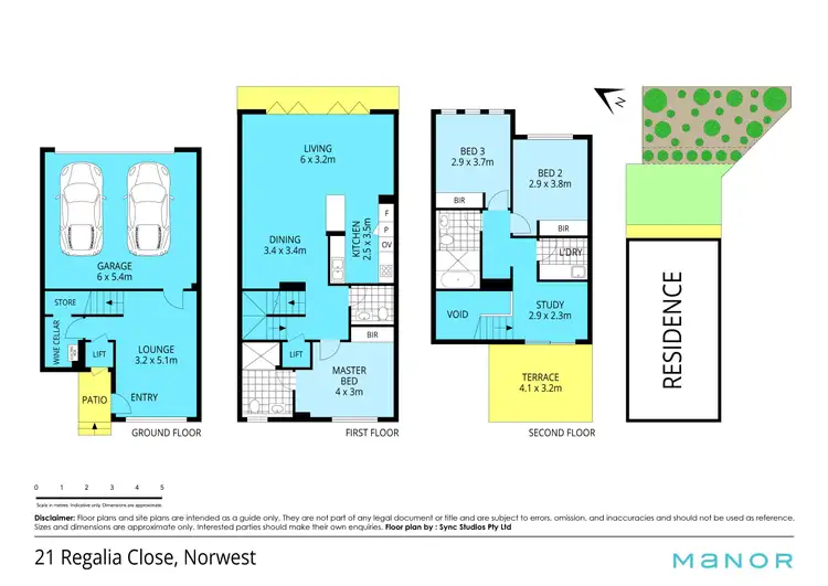 Floorplan of Homely townhouse listing, 21 Regalia Close, Norwest NSW 2153