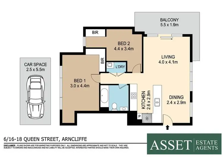 Floorplan of Homely apartment listing, 6/16-18 Queen Street, Arncliffe NSW 2205