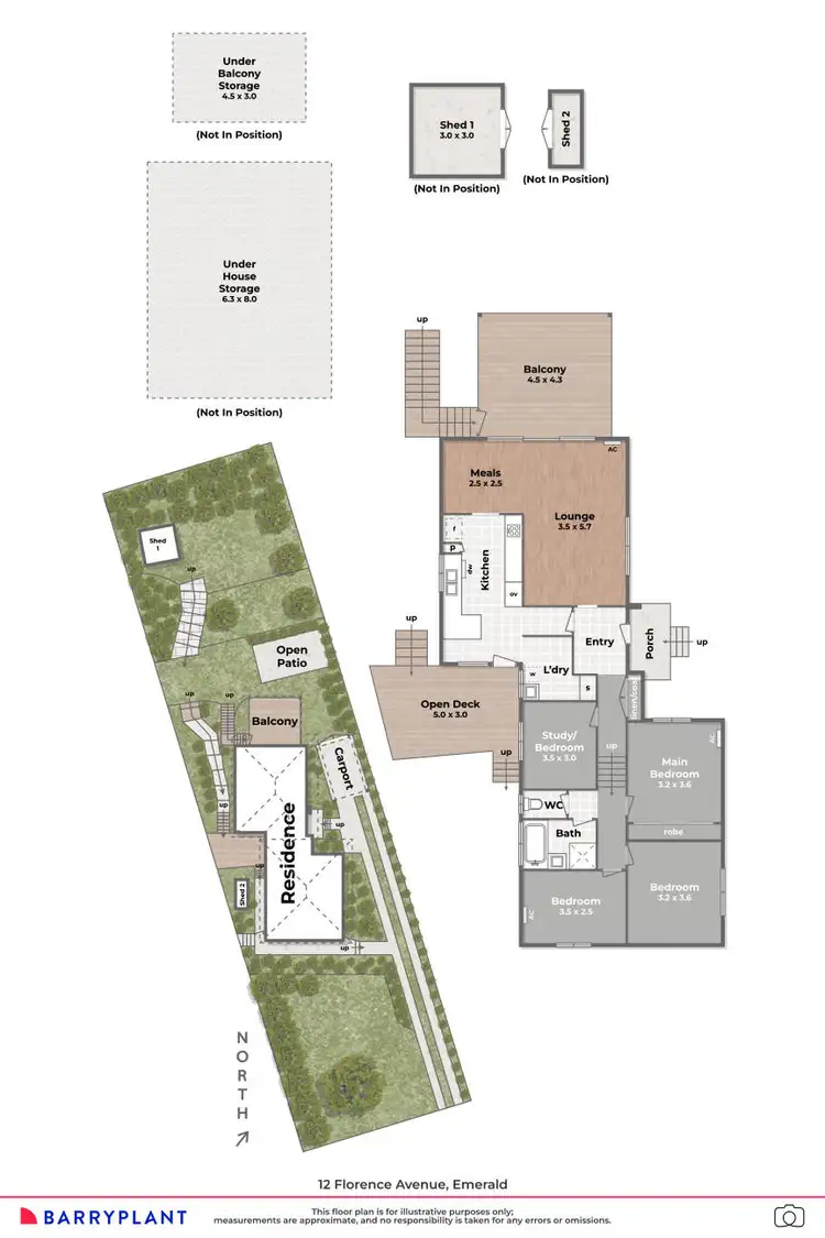 Floorplan of Homely house listing, 12 Florence Avenue, Emerald VIC 3782