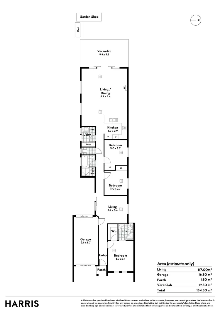 Floorplan of Homely house listing, 3A Johnstone Road, Oaklands Park SA 5046