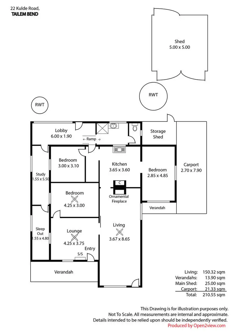 Floorplan of Homely house listing, 22 Kulde Road, Tailem Bend SA 5260