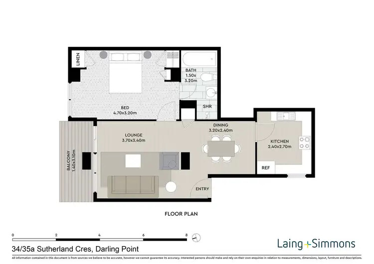 Floorplan of Homely apartment listing, 34/35A Sutherland Crescent, Darling Point NSW 2027