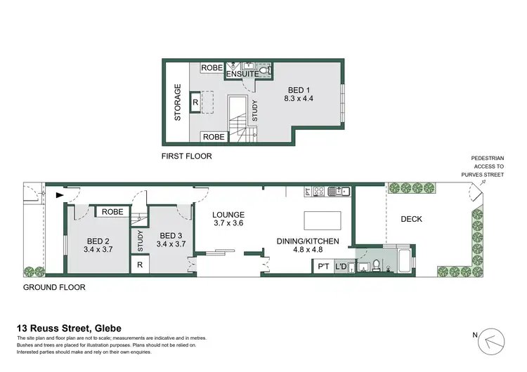 Floorplan of Homely house listing, 13 Reuss Street, Glebe NSW 2037