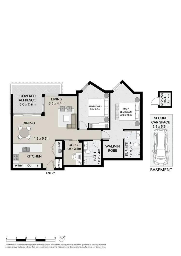 Floorplan of Homely unit listing, 206/7 Lynn Avenue, Point Frederick NSW 2250