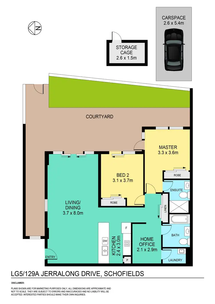 Floorplan of Homely apartment listing, LG05/129a Jerralong Drive, Schofields NSW 2762
