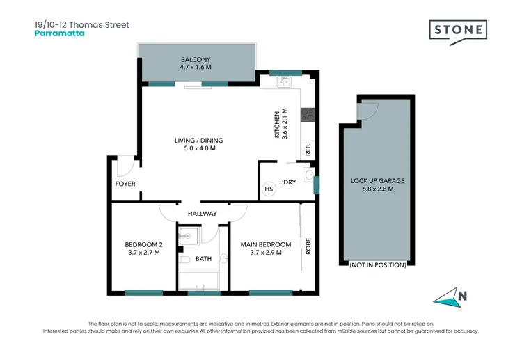 Floorplan of Homely apartment listing, 19/10-12 Thomas Street, Parramatta NSW 2150