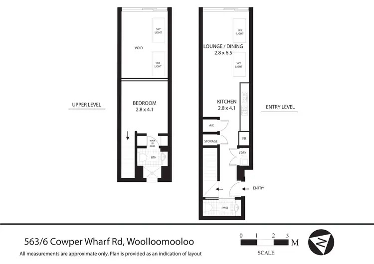 Floorplan of Homely apartment listing, 563/6 Cowper Wharf Roadway, Woolloomooloo NSW 2011