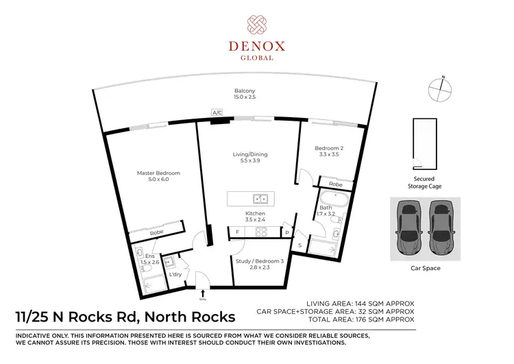 Floorplan of Homely apartment listing, 11/25 North Rocks Road, North Rocks NSW 2151